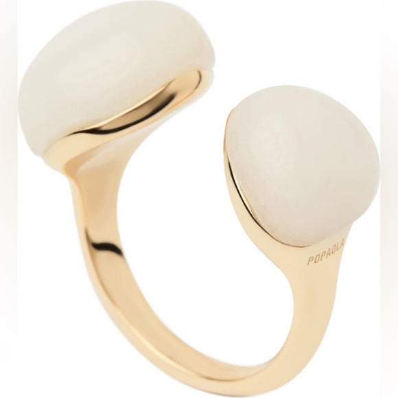 PDPAOLA Gold Ring with Quartz Stones - Picture 2 of 8